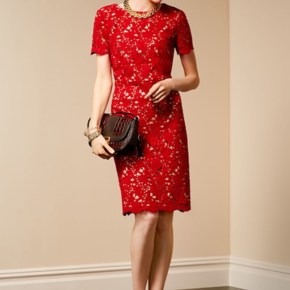 Talbots Floral Lace Dress